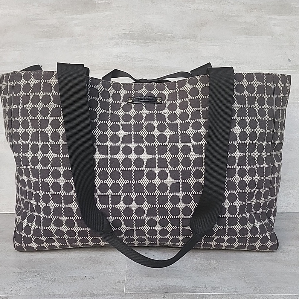 Kate Spade Black and White Geometric Diaper Bag